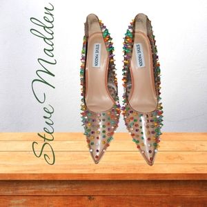 👠Like New-Steve Madden Rainbow Spiky Heels